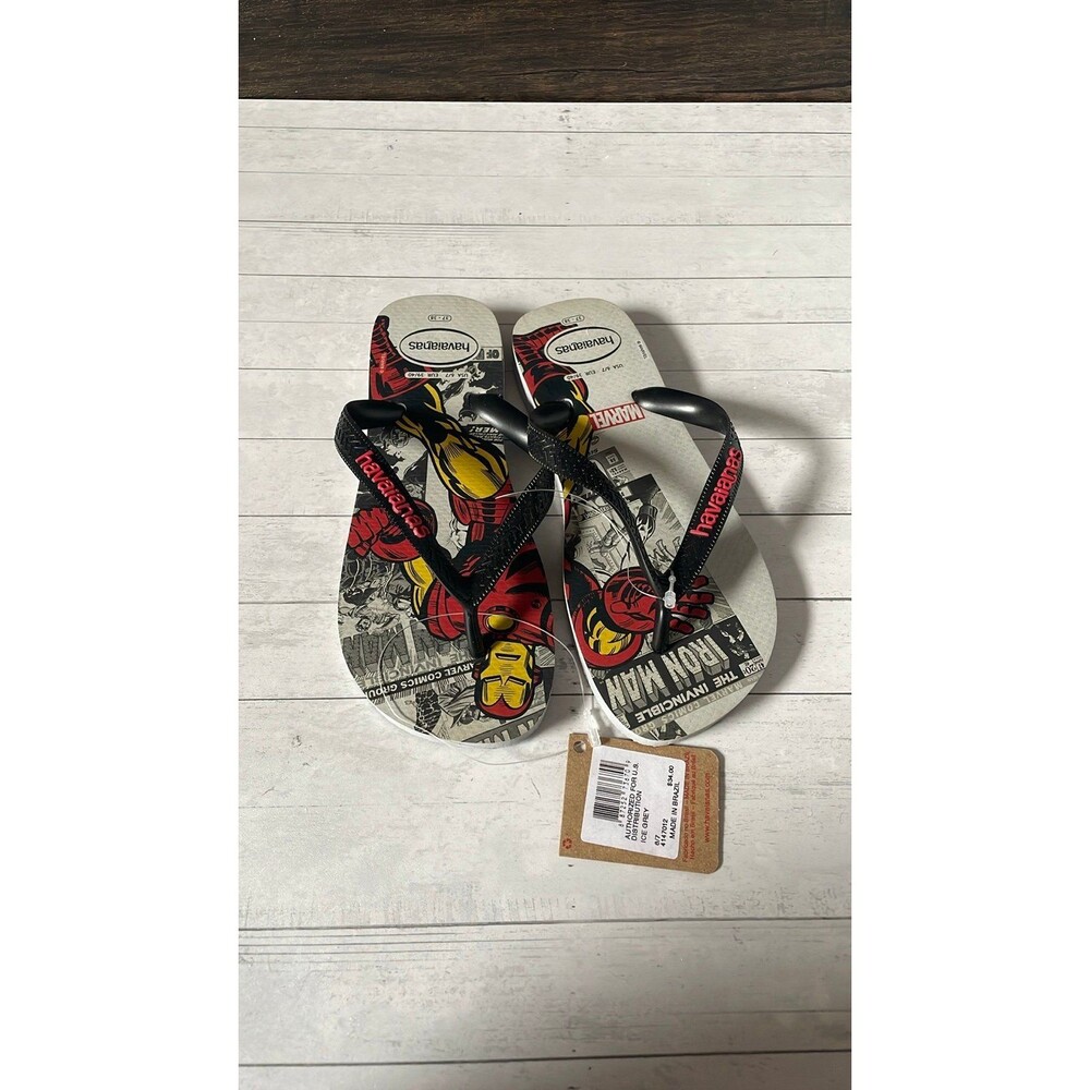 New Havaianas Ironman flip flops. Size 6/7